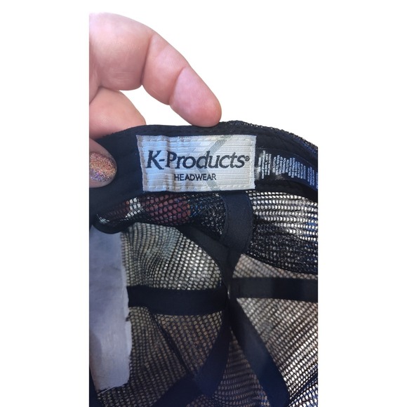 Snap On Tool Mesh Snap Back Cat Trucker Hat Patch Embroidered Spellout Logo - Picture 7 of 9